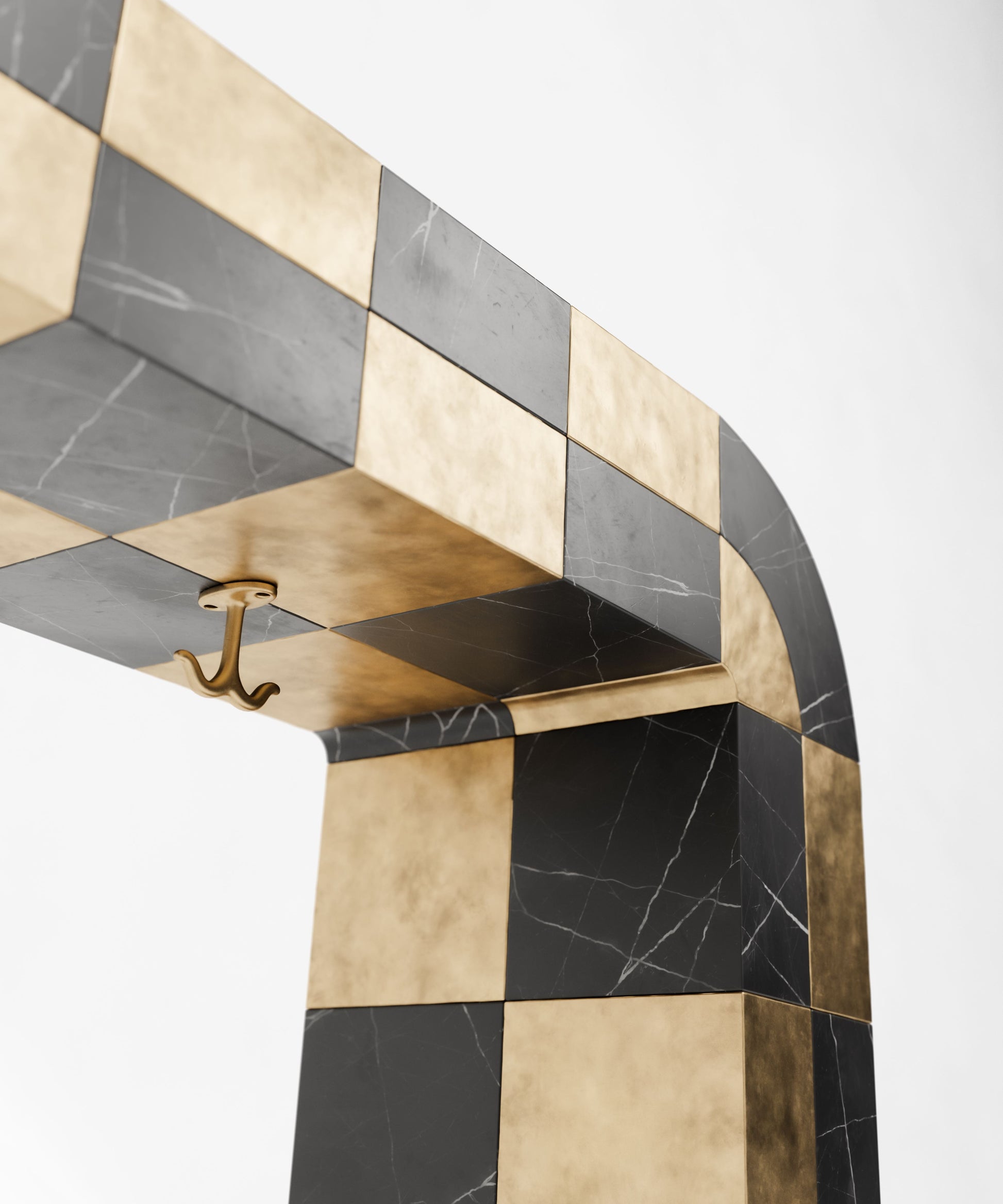 The Chess Table by XAWD is a unique modern console table that will be the centerpiece of any room.