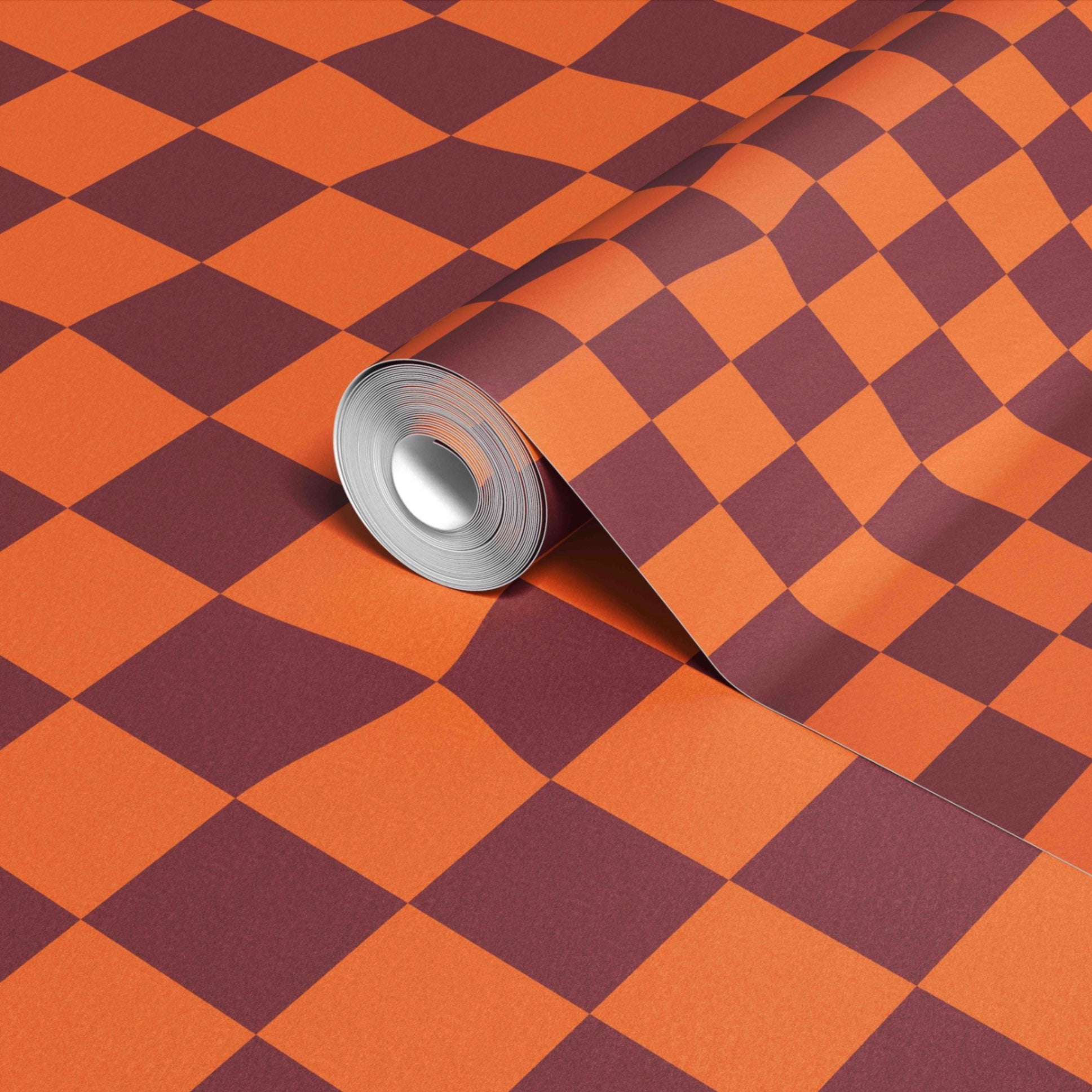 Warped Checkerboard Wallpaper - XAWD