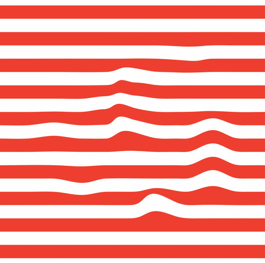 Warped Horizontal Stripes Wallpaper - XAWD