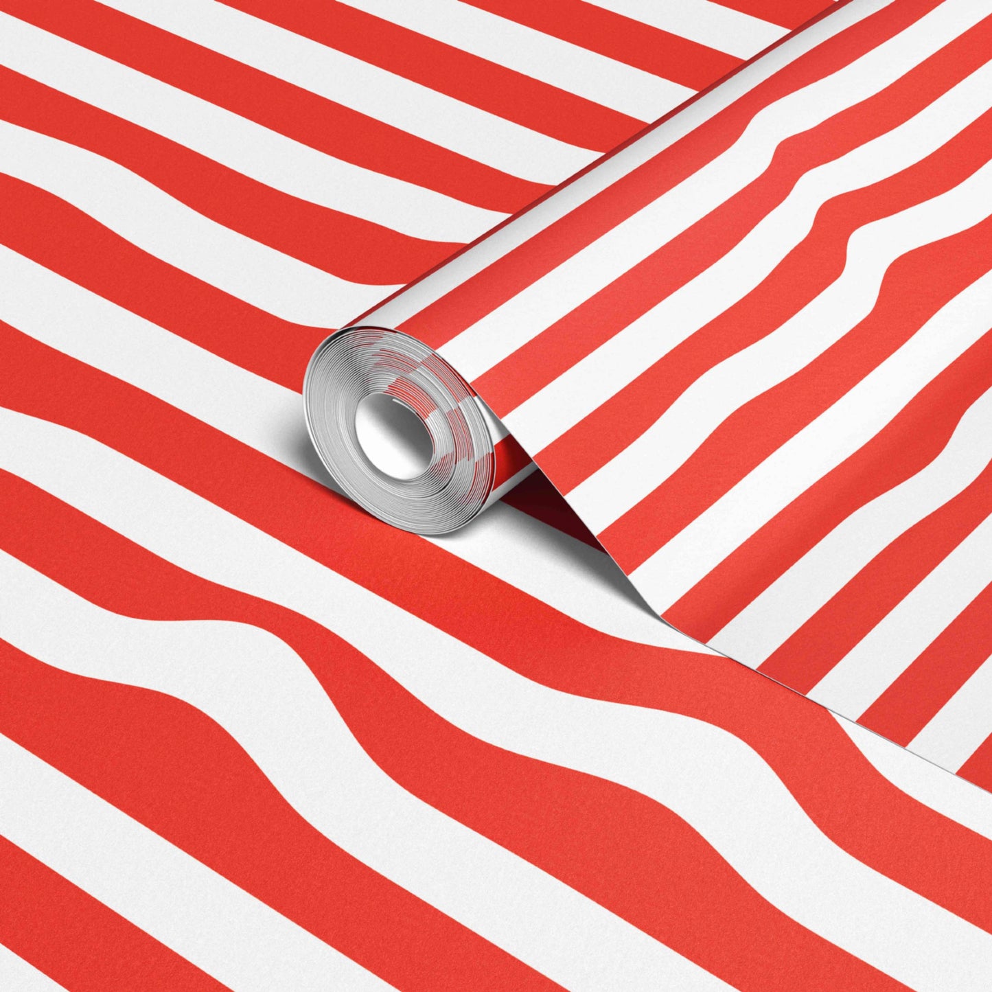 Warped Horizontal Stripes Wallpaper - XAWD