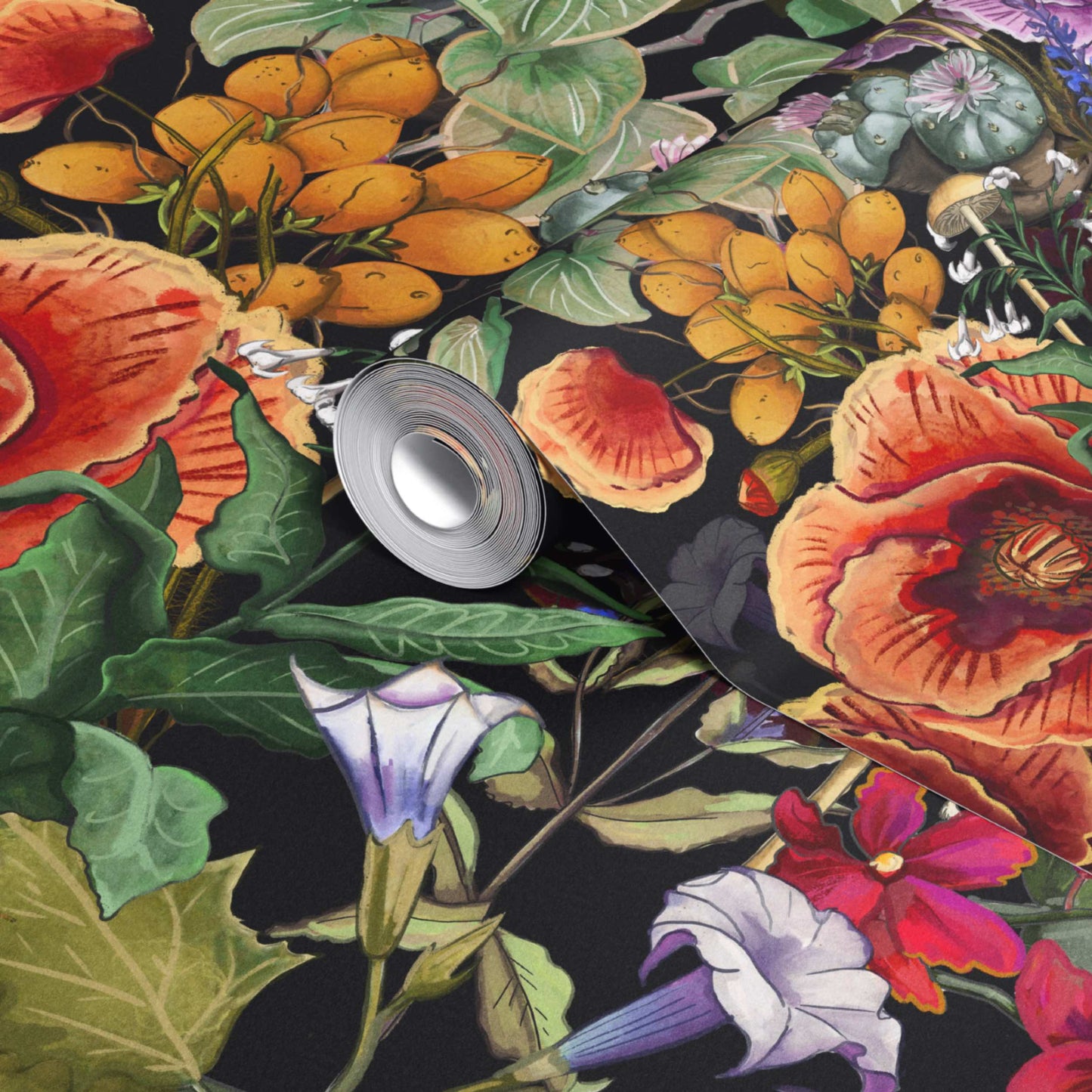 The War On Plants Wallpaper by XAWD is a beautiful floral pattern that only includes plants that might be illegal to grow