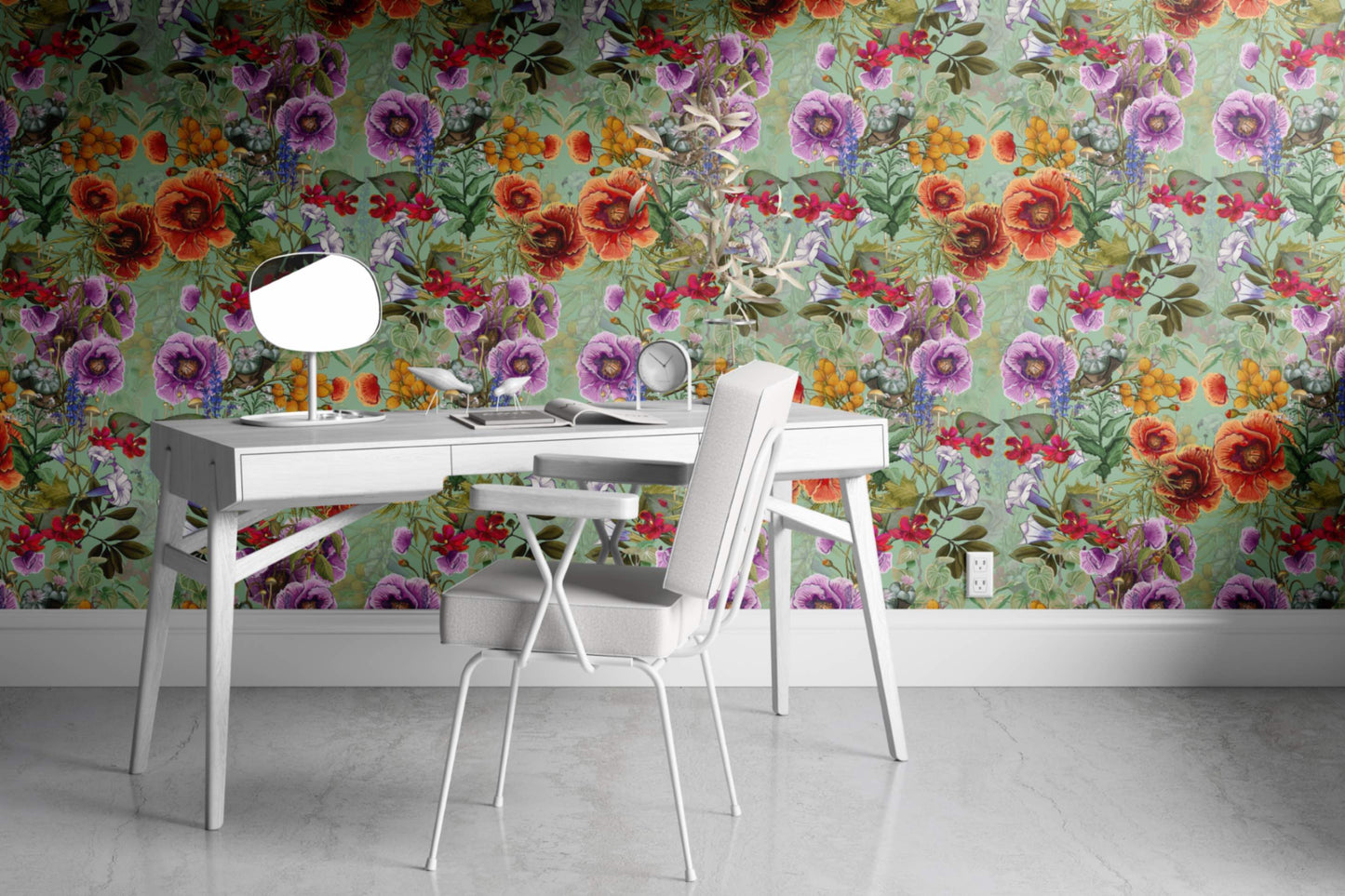 The War On Plants Wallpaper by XAWD is a beautiful floral pattern that only includes plants that might be illegal to grow